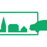 Molslinjen icon Nyhavn illustration featuring stylized green cityscape and ship outline.